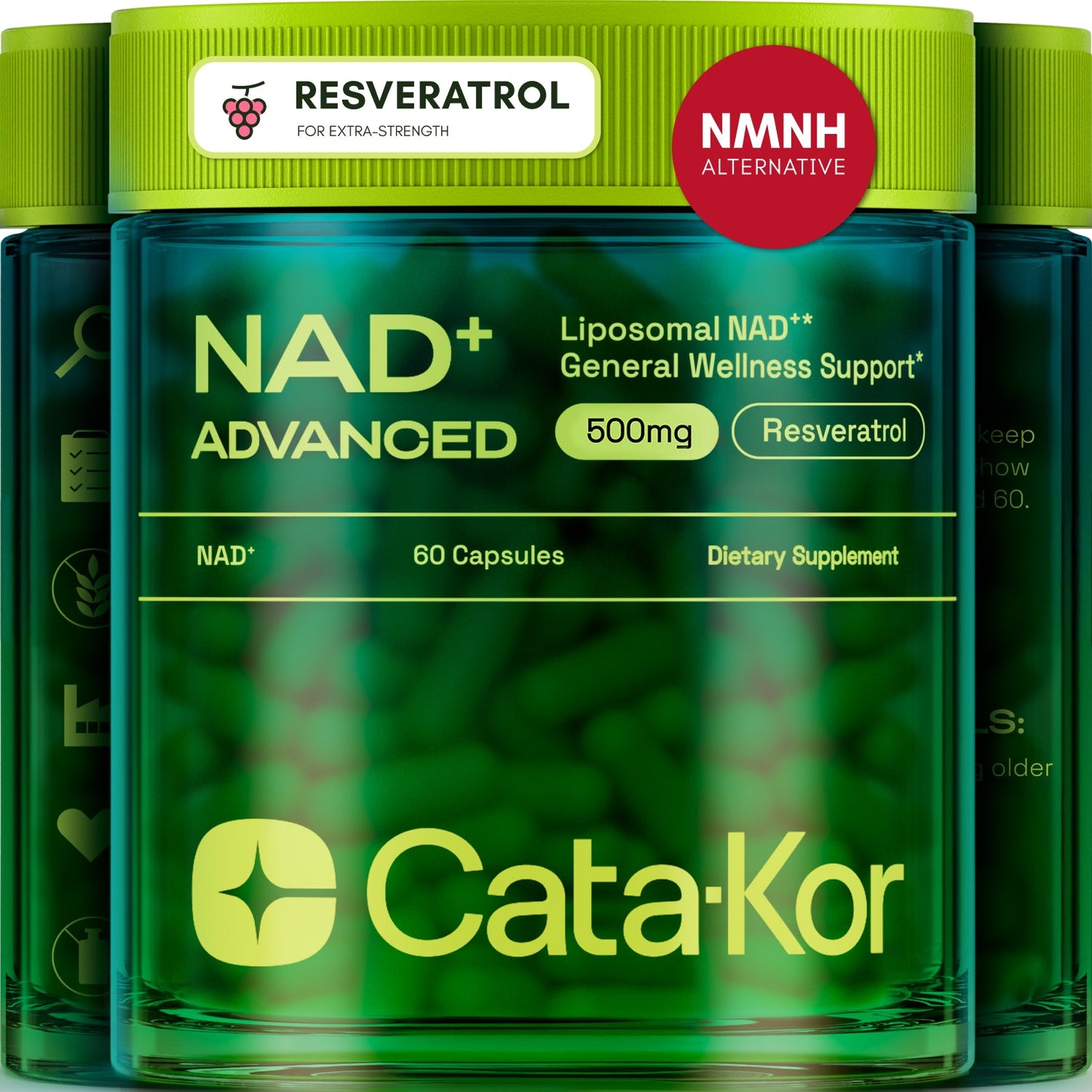 Liposomal NAD+ Supplement with Resveratrol – NMN Supplement Alternative – Third-Party Tested – Advanced NAD Resveratrol