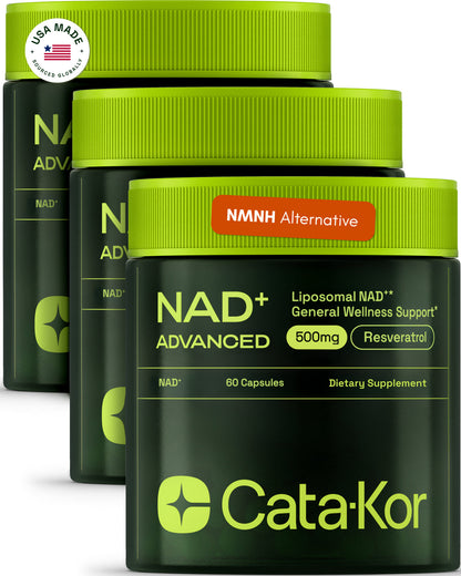Liposomal NAD+ Supplement with Resveratrol – NMN Supplement Alternative – Third-Party Tested – Advanced NAD Resveratrol